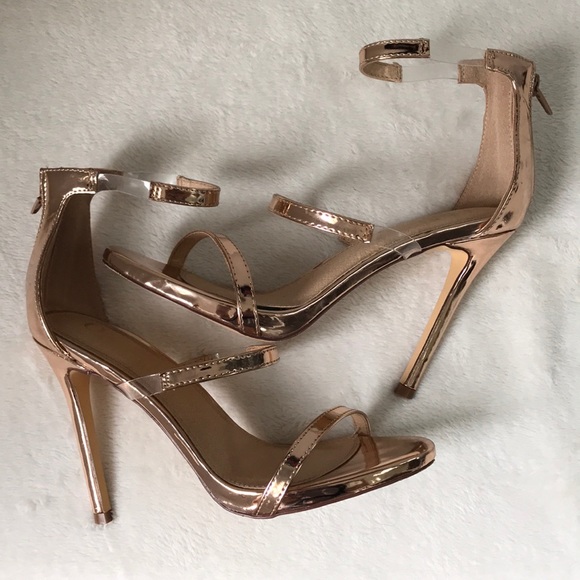 Olivia Jaymes Shoes - Olivia Jaymes Rose Gold Heels Women’s Size 7